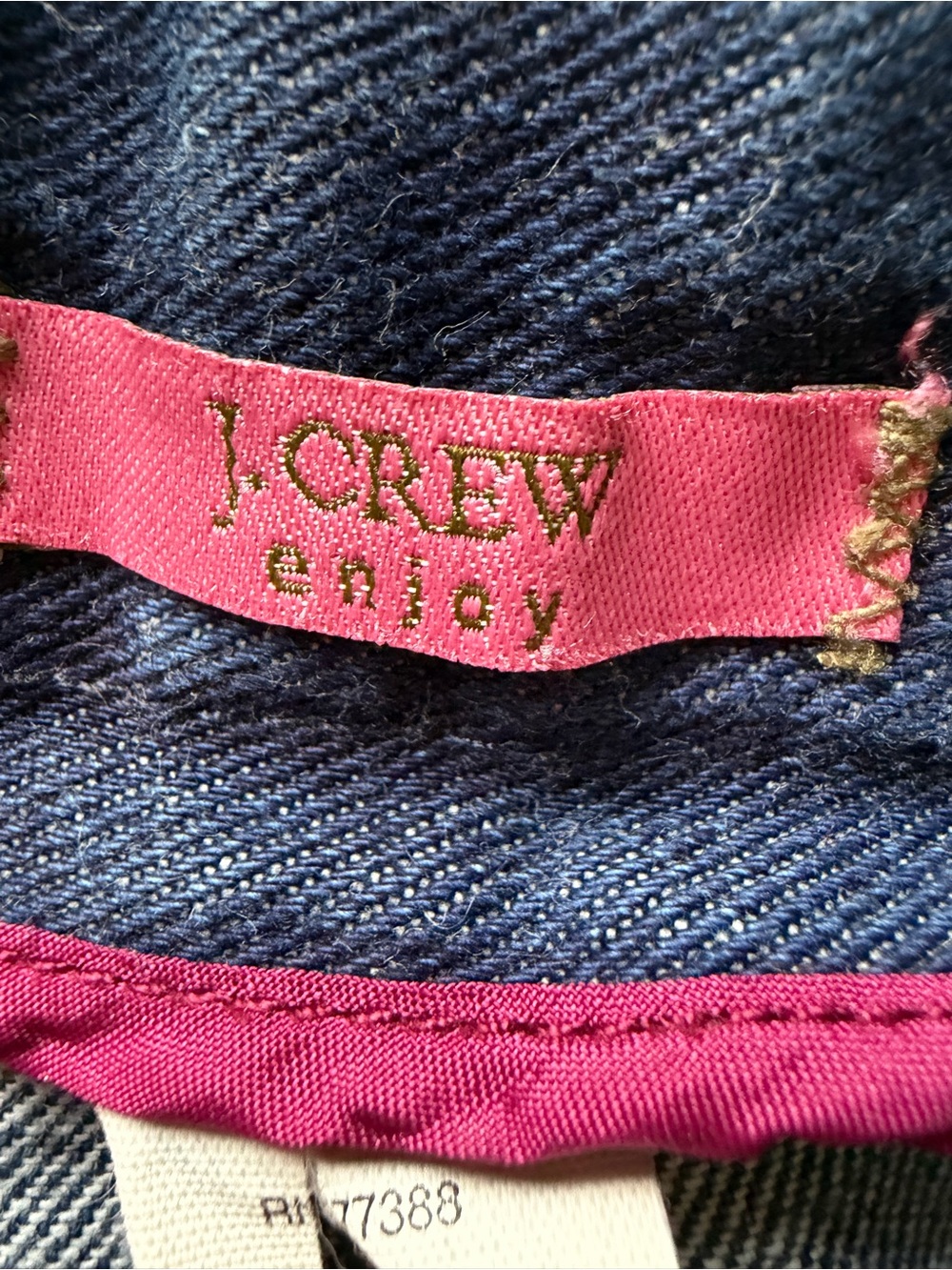 J.Crew Dark Wash Denim Trouser Jeans Size 8 100% Cotton - Picture 3 of 4